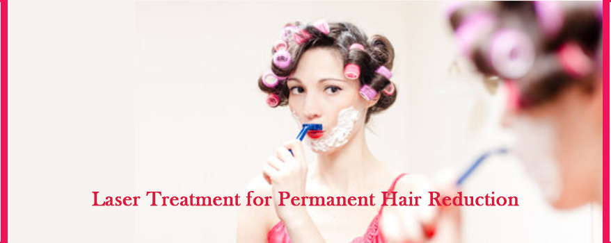 Laser treatment for hair removal